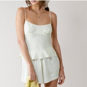 Free people Intimates Ivory Anything Goes Slip Set size medium